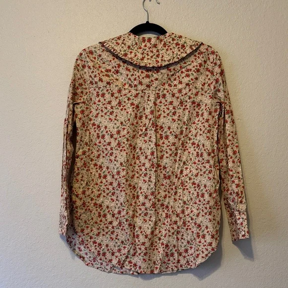 English Factory Red Floral Blouse - Picture 6 of 8